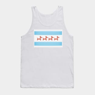 Chicago Balloon Dog Flag Tank Top